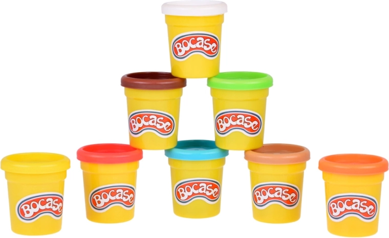 8 colores de plastilina blanda