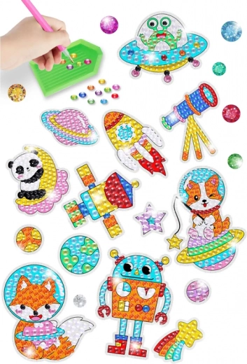 Pegatinas de mosaico coloridas