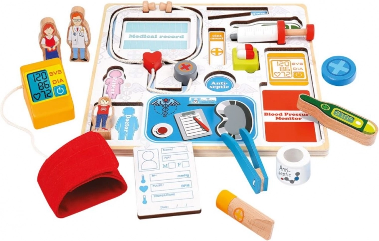 Aprendizaje jugando con instrumentos médicos