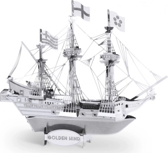 Miniatura realista del barco Golden Hind