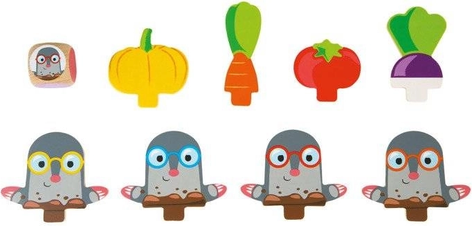 Coloridas figuritas de topos