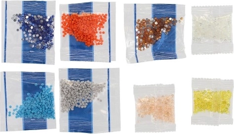 Cuentas de colores para un efecto mosaico