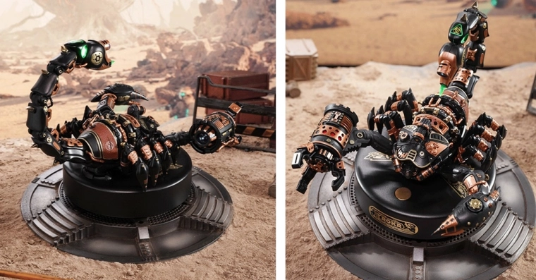 Brazo de tres garras móvil