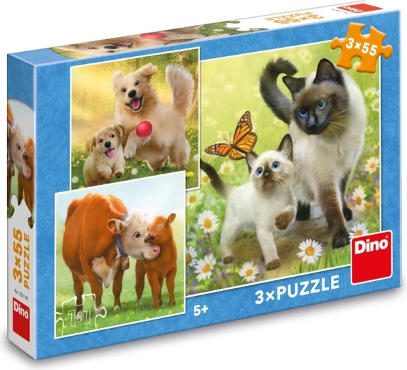 3 en 1: tres adorables motivos de animalitos
