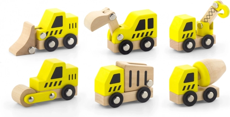 Set de 6 vehículos de construcción favoritos