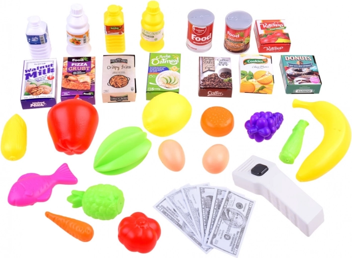 Completo set de alimentos y accesorios