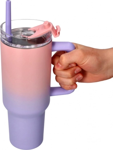 Tapa práctica con pajita y seguro