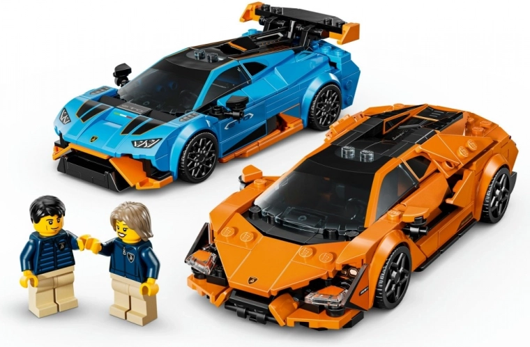 Acción de carreras con minifiguras