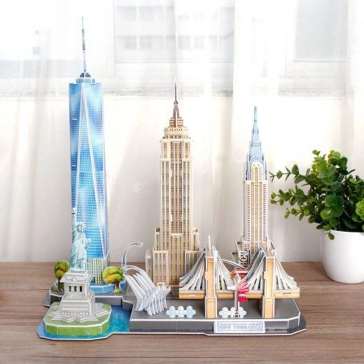 Monumentos icónicos de Nueva York en un solo modelo