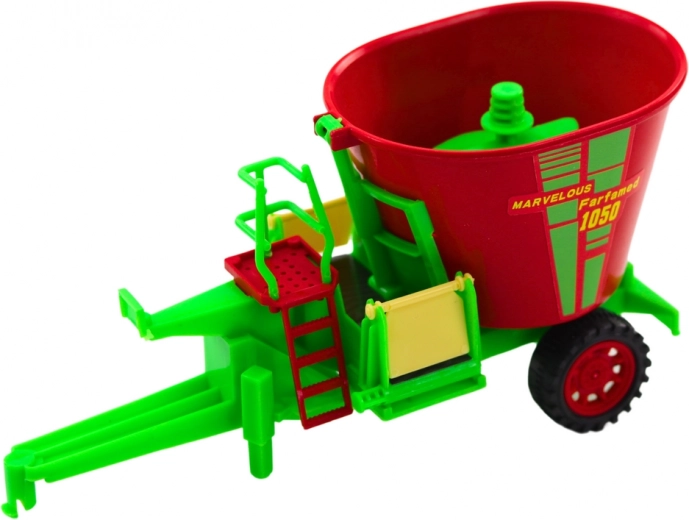 Carro de forraje funcional para mezclar y suministrar