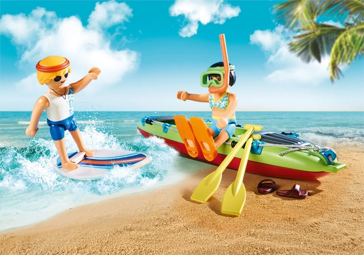 Surf, remo y snorkel en un solo set