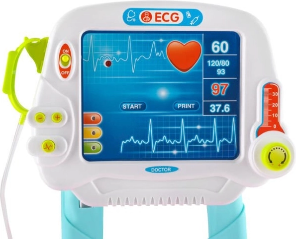 Monitor interactivo con EKG y sonidos