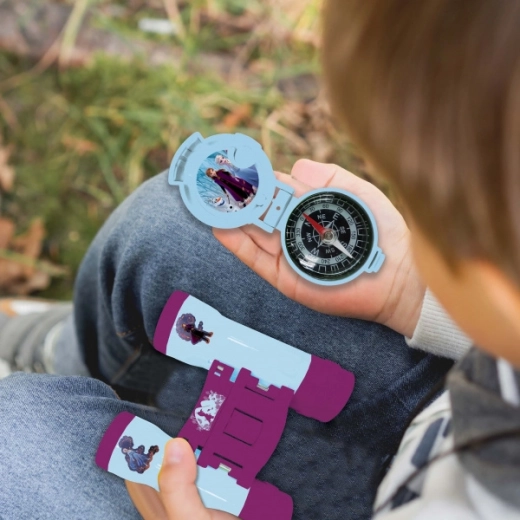 Equipo para exploradores: prismáticos y brújula de juguete