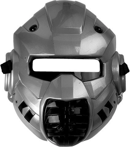 Máscara futurista para un guerrero espacial