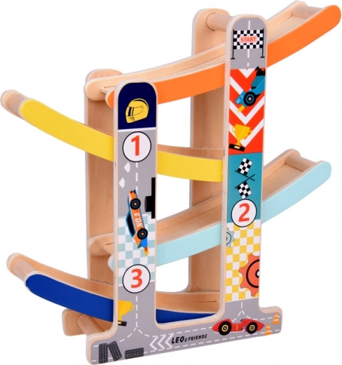 Diversión de carreras de cuatro niveles