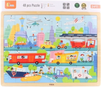 Colorido motivo de ciudad y transporte