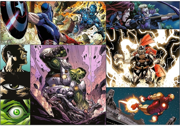 Ilustraciones de cómic vibrantes