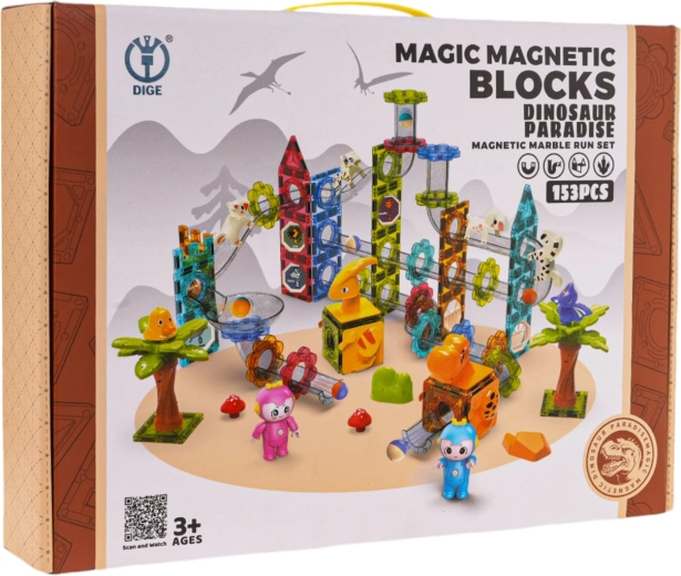 Paraíso de dinosaurios para pequeños constructores