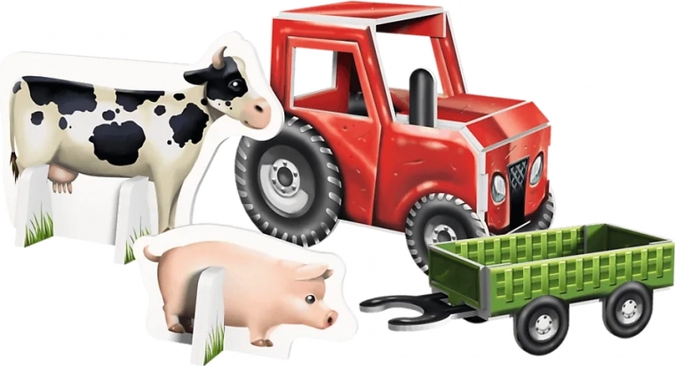 Figuras de papel para historias de granja