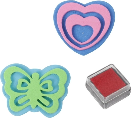 Sellos de espuma con tinta para crear