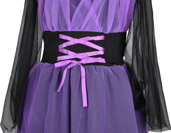 Vestido mágico con cordonado llamativo