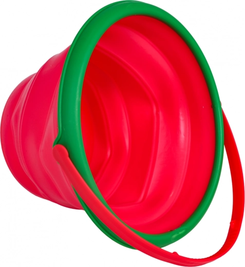 Cubo plegable que ahorra espacio