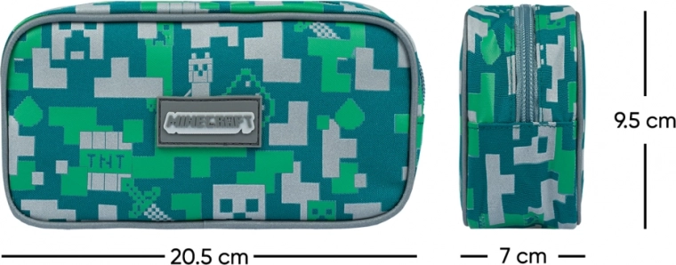 Estuche espacioso con cremallera resistente