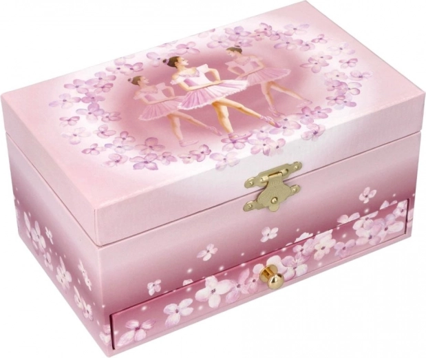 Encantador motivo de ballet y delicado acabado en rosa