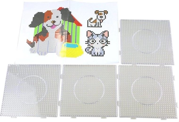 Bases cuadradas conectables para mosaicos pequeños y grandes