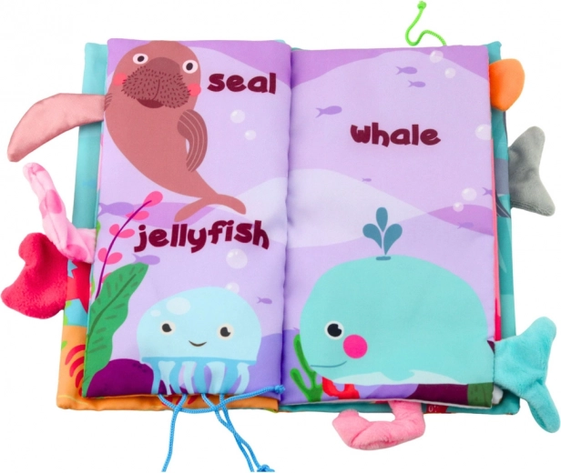 Ilustraciones coloridas de animales marinos