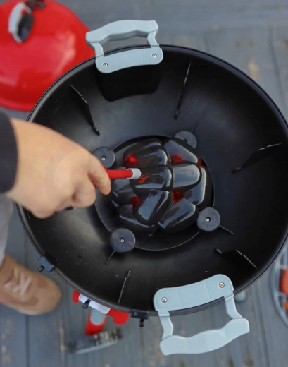 Efectos de luz y sonido como en una parrilla real