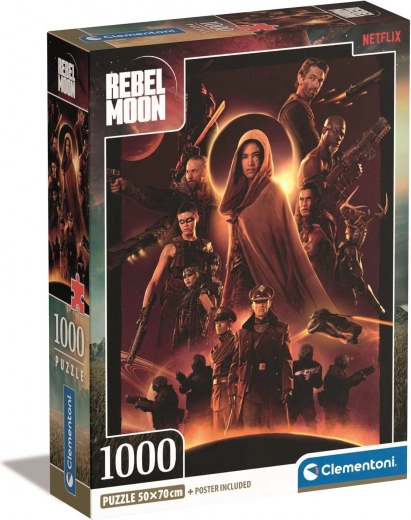 Motivo épico de REBEL MOON con póster