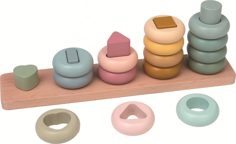 Madera natural de calidad y diseño pastel
