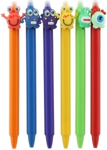 Toppers de monstruos juguetones en colores vivos