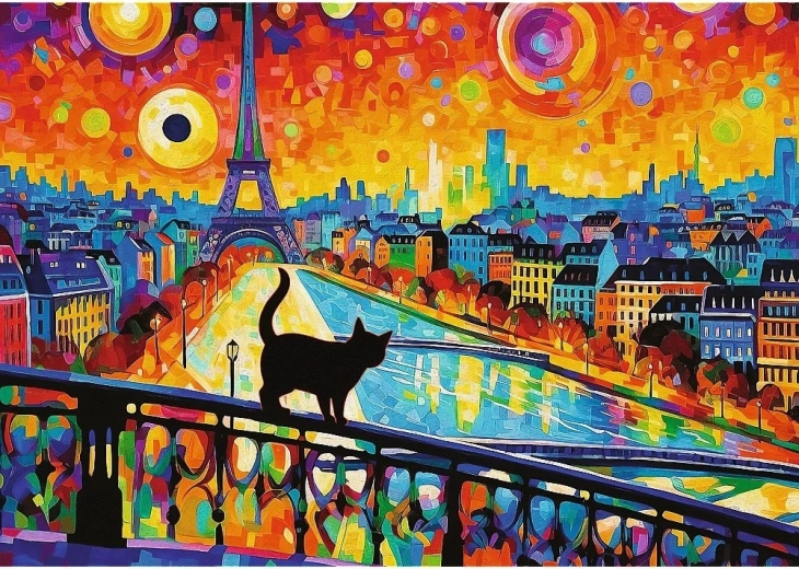 Obra de arte en forma de puzzle