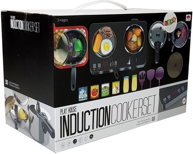 Placa de inducción y de gas con efectos