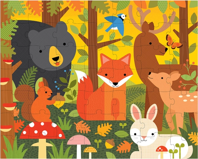 Adorables ilustraciones de animales del bosque