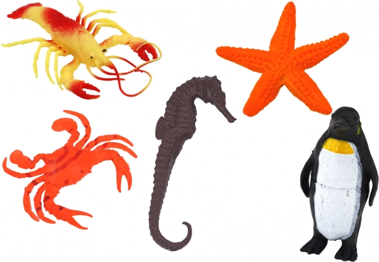Figuras de animales de colores vivos