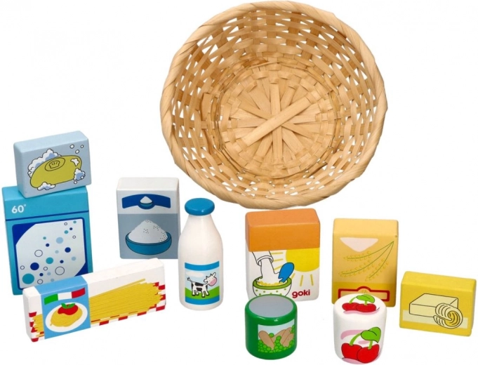 Cesta de mimbre natural para un almacenamiento fácil