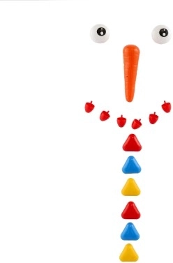 Adornos de colores incluidos