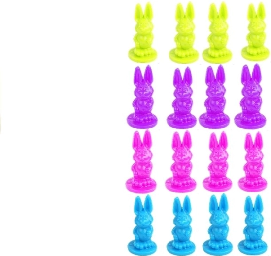Conejitos de colores para cada jugador