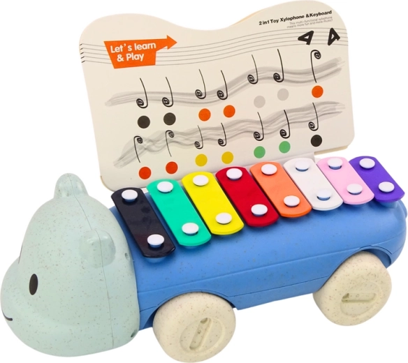 Aprendizaje musical con 8 teclas de colores