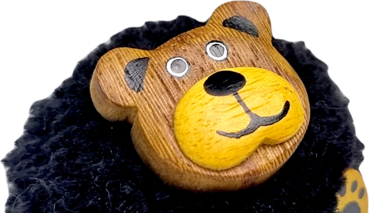 Original hecho a mano de madera natural