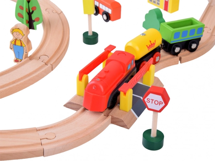 Juego interactivo con locomotora a pilas