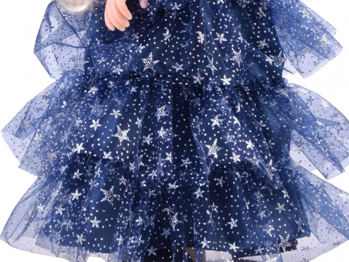 Vestido de baile brillante con estrellas