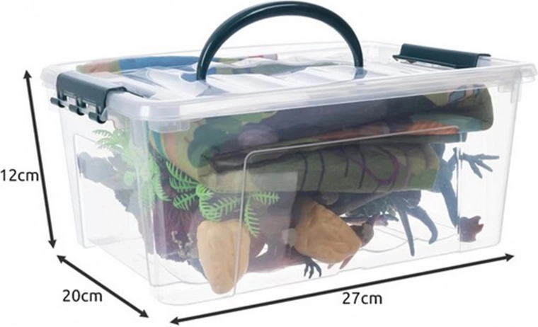Práctica caja de almacenaje con asa