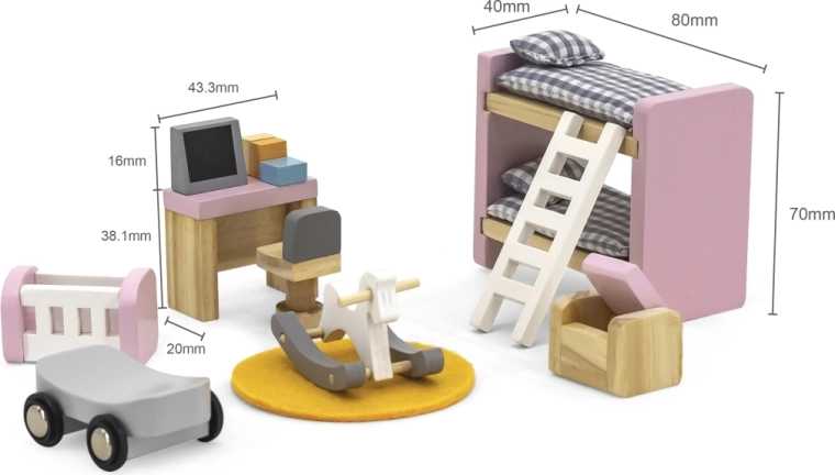 Equipamiento completo del dormitorio infantil
