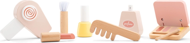 7 accesorios cosméticos de madera