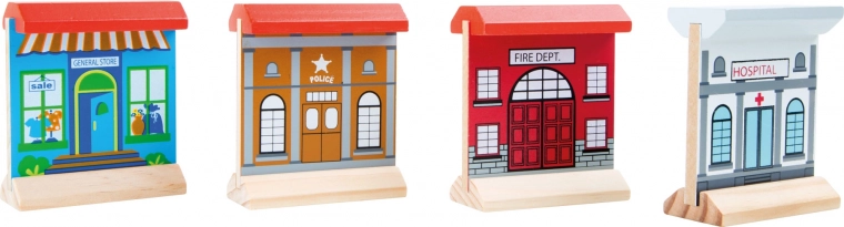 Puentes y edificios interactivos