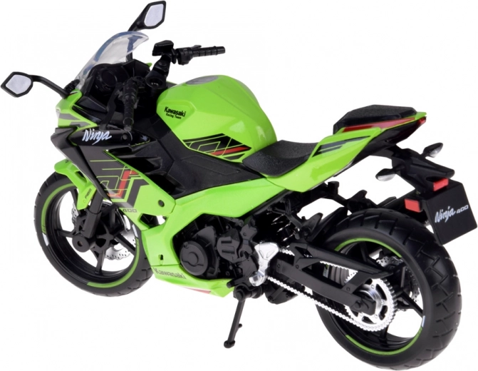 Caballete lateral abatible para una exposición estable